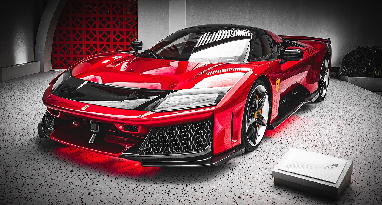 Ferrari F80 hypercar on display